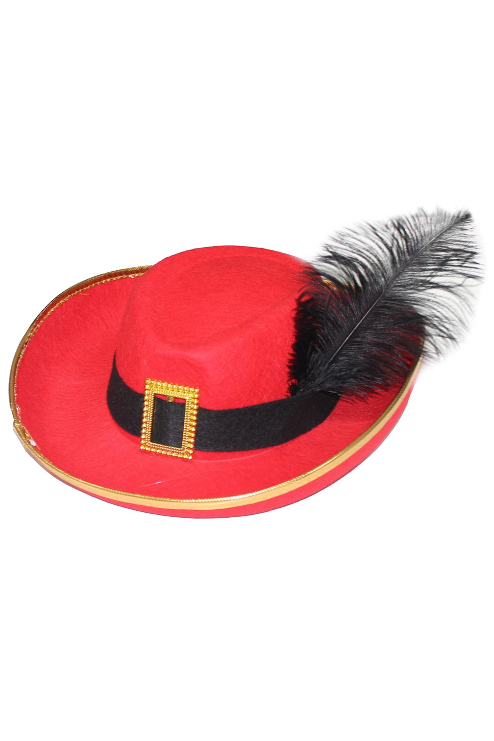 CAPPELLO MOSCHETTIERE ROSSO